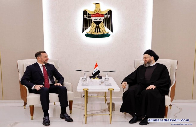 سەید حەكیم پێشوازی لە باڵیۆزی ئیتالی دەكات و لەگەڵی پتەوكردنی پەیوەندی دوو قۆڵی و سەقامگیری سیاسی عێراق و ناوچەكە تاوتوێ دەكات