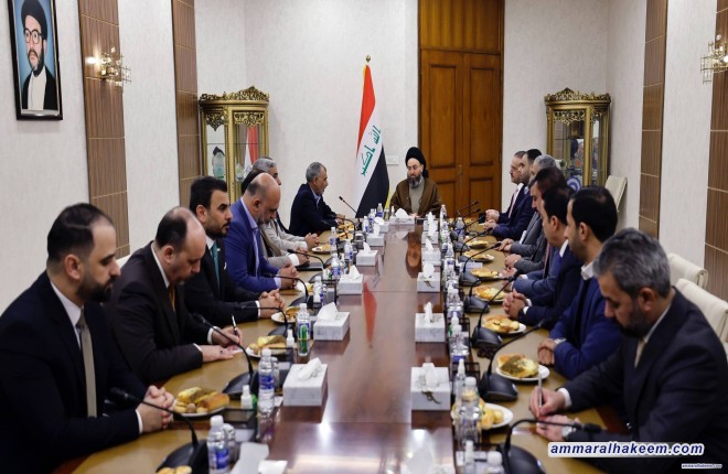 سەید حەكیم چاوی بە فراكسیۆنی هێزەكانی دەوڵەتی نیشتمانی دەكەوێت و گرنگی ئەكتیڤكردنی رۆڵی تەشریعی و چاودێری و پاڵپشتی حكومەتە نێوخۆییەكان دووپات دەكاتەوە