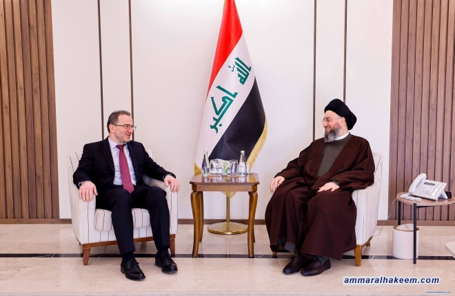 السيد الحكيم يؤكد أهمية الحوار وإبعاد لغة التصعيد عن المنطقة