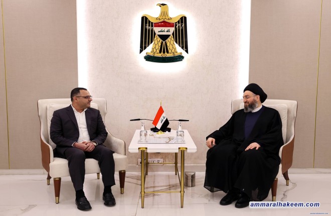 السيد الحكيم يؤكد مع نواب بدر وحدة الإطار التنسيقي وضرورة تشكيل حكومة فاعلة ودعم الحوار لإنهاء أزمات المنطقة