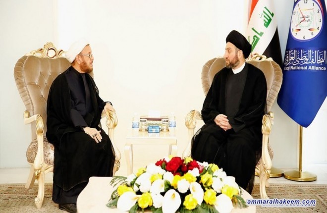 Sayyid Ammar al-Hakim with President of the General Conference of the Feyli Kurds to discuss the developments of political situation and security imposition in areas at issue