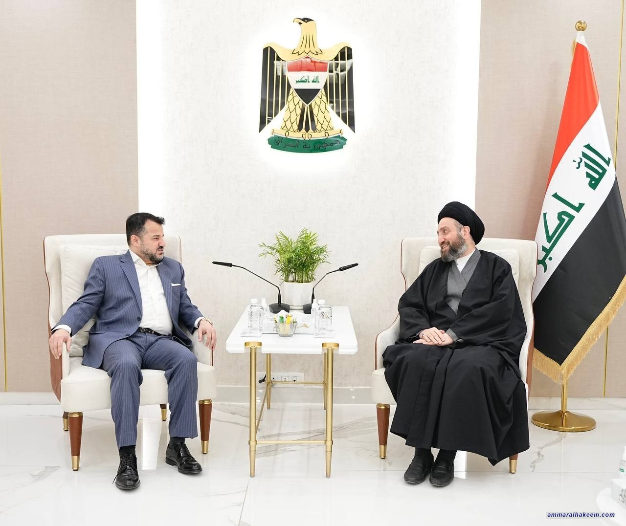 سەماحەتی حەكیم چاوی بە شاندی بزووتنەوەی ئیسلامی كوردستان بەسەرۆكایەتی بەڕێز ئیحسان شێخ عەلی كەوت