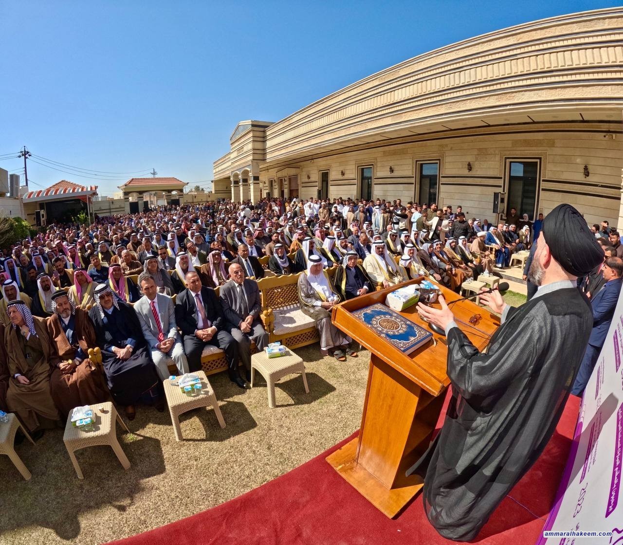 السيد الحكيم يشيد بجهود عشائر ديالى في الحفاظ على السلم الاهلي والوئام المجتمعي