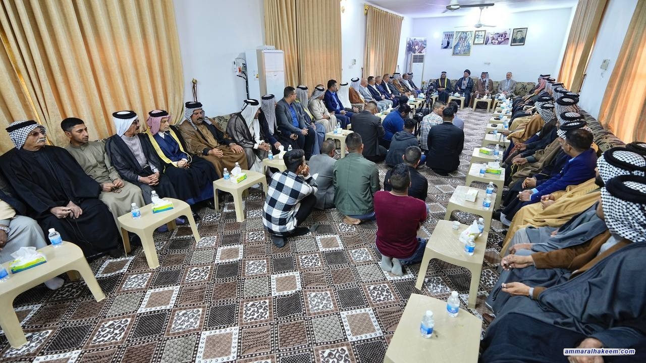 سەماحەتی حەكیم داوای پاراستنی دەستكەوتی سەقامگیری ئەمنی دیالا دەكات و بەرپرسیارێتی بلاوكردنەوەی گەشبینی دەخاتە ئەستۆی سەرۆك هۆزەكان