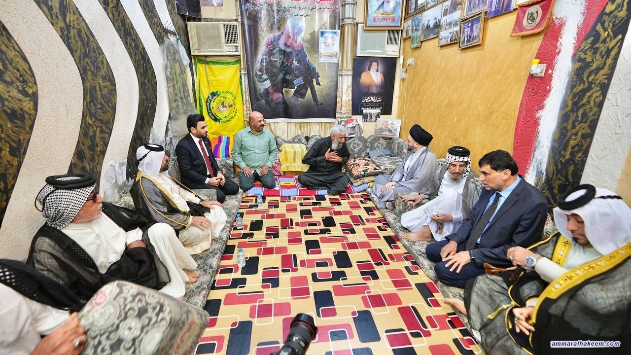 Sayyid Al-Hakeem meets wounded Jawad Raheef