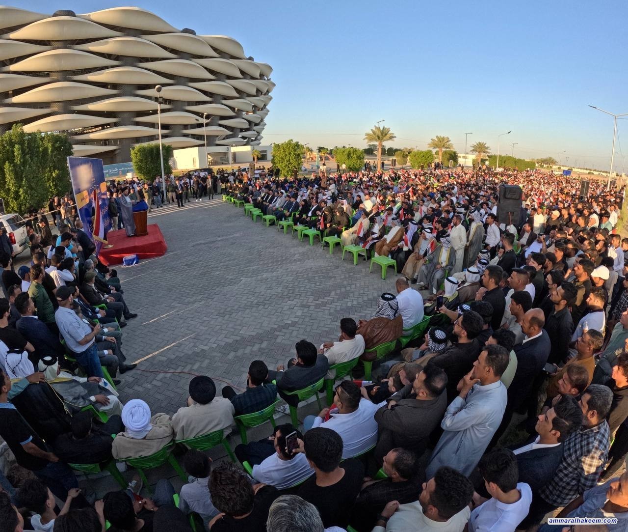 السيد الحكيم يدعو ابناء الحكمة للاعتزاز بمشروع الاعتدال والوسطية