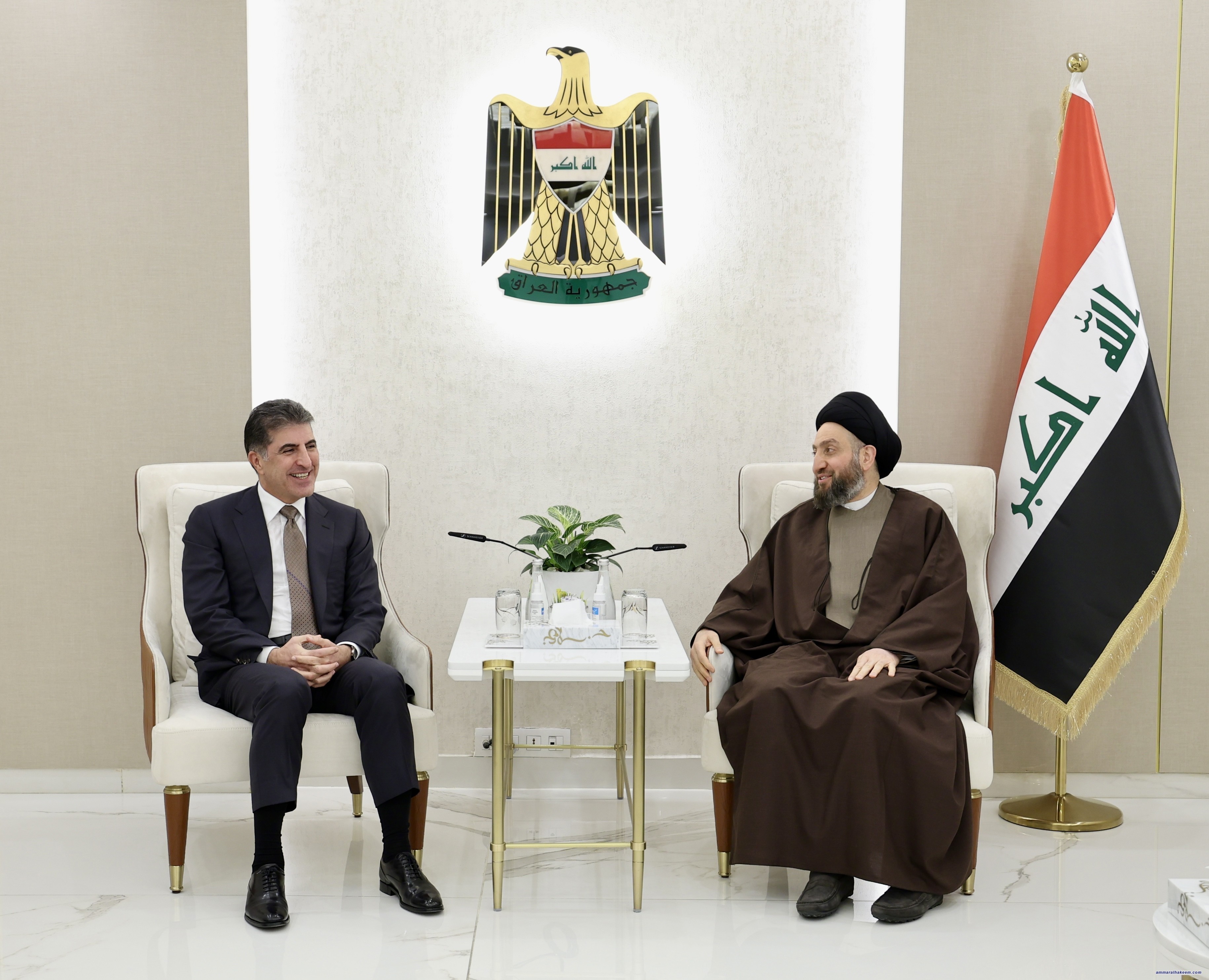 Sayyid Al-Hakeem meets Barzani, emphasizes stability preservation and continuity