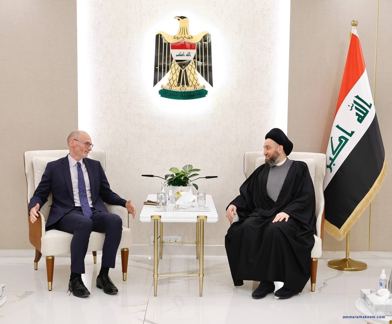Sayyid Al-Hakeem: “We reiterated support for the government’s negotiation file with International Coalition”