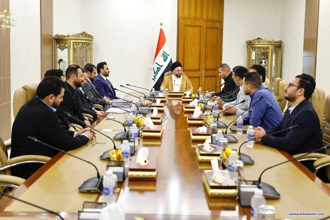 سەماحەتی حەكیم چاوی بە شاندێكی جووڵەی میللی باكووری بەسرە كەوت