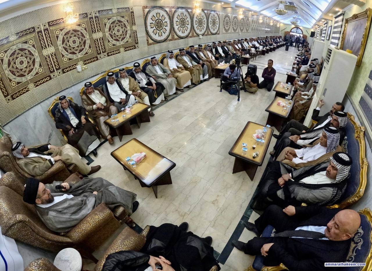 السيد الحكيم .. الاستقرار الحالي السياسي والأمني والاجتماعي إنما تحقق بدماء وتضحيات العراقيين جميعا