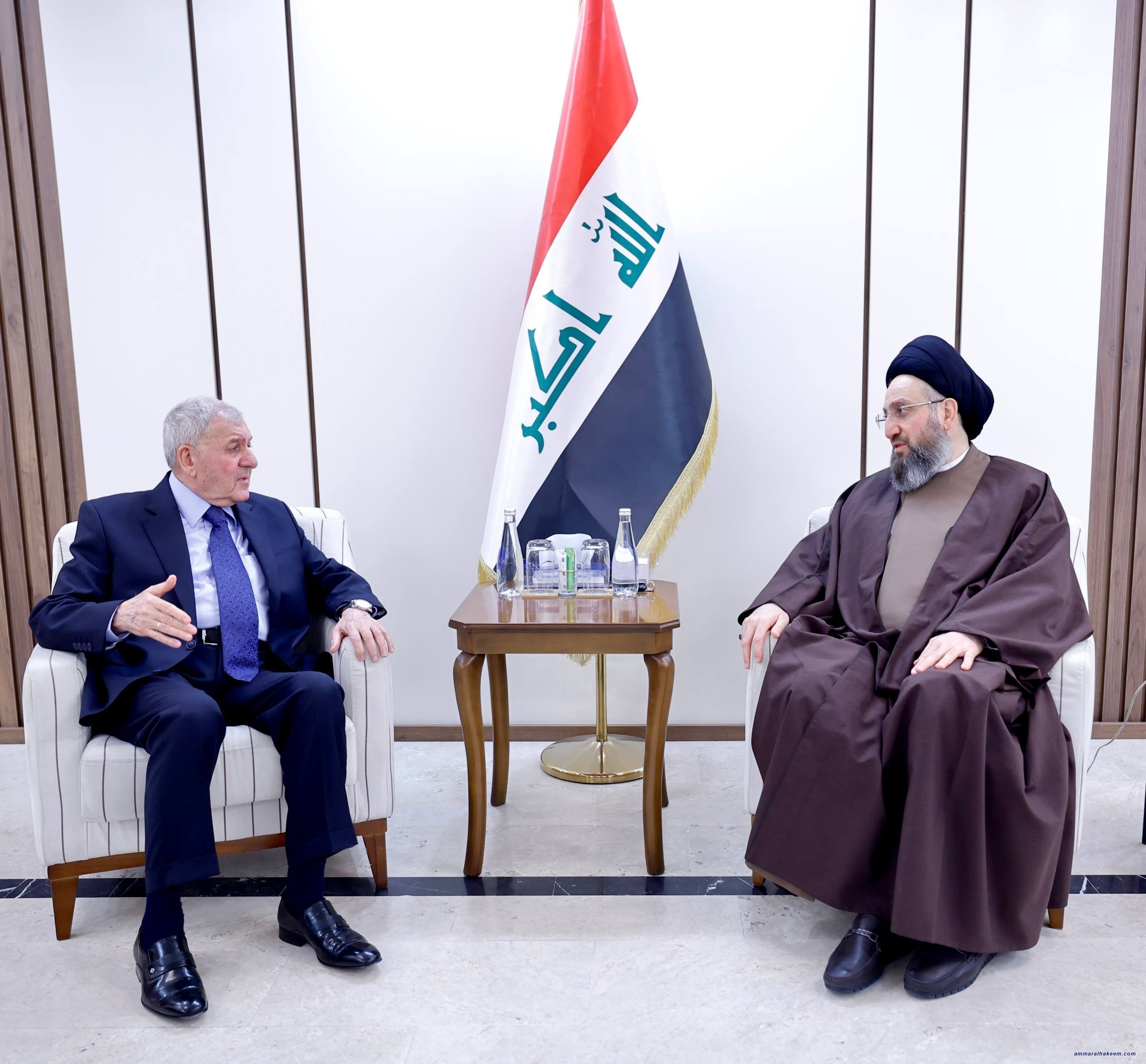 Sayyid Al-Hakeem Affirms Constitutional Timelines Adherence, Reinforce Stability, Turn Electoral Programs into Reality with Republic President