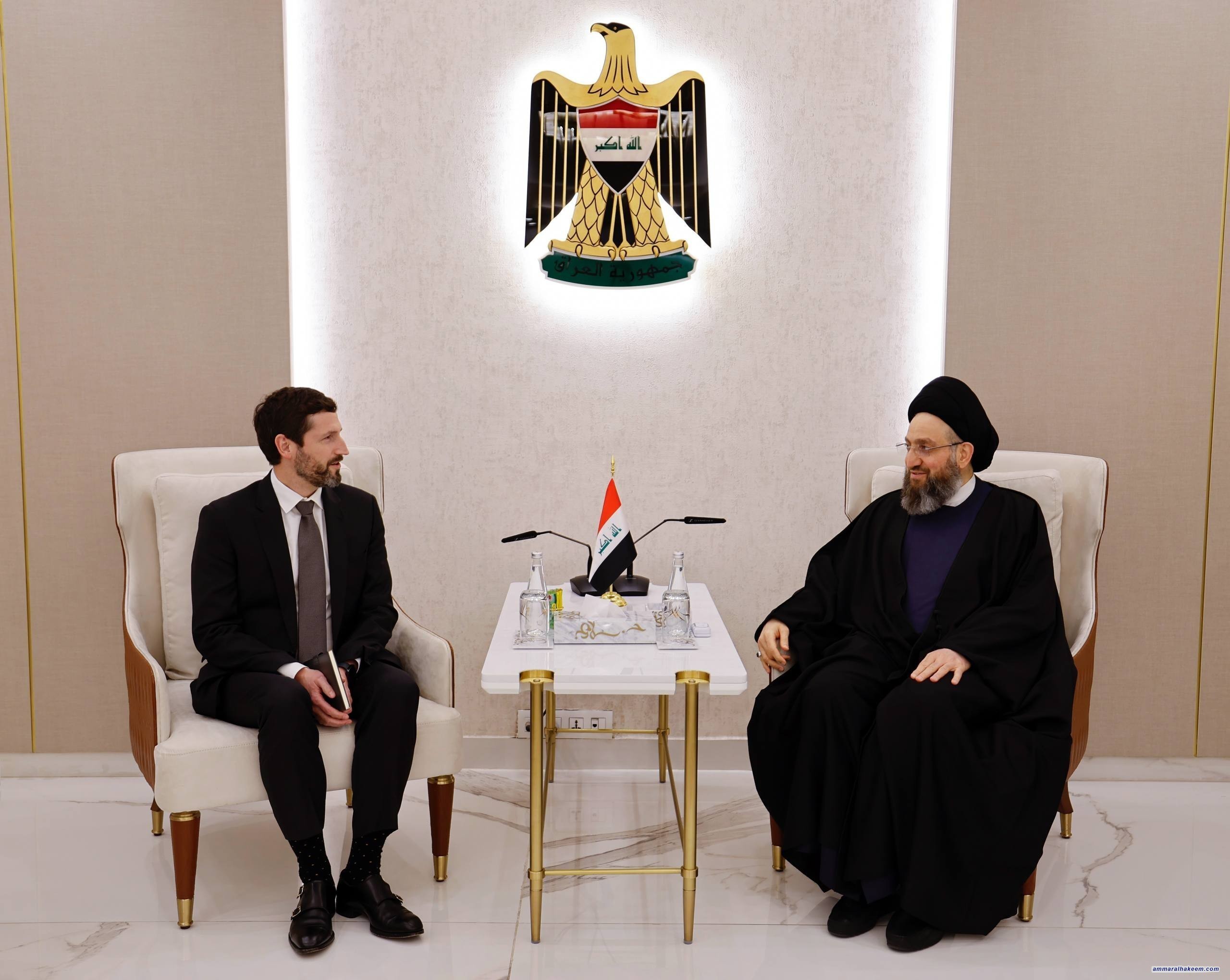 Sayyid Al-Hakeem Receives Chevron Representative, Affirms Investment, Develop Iraqi Competencies Importance