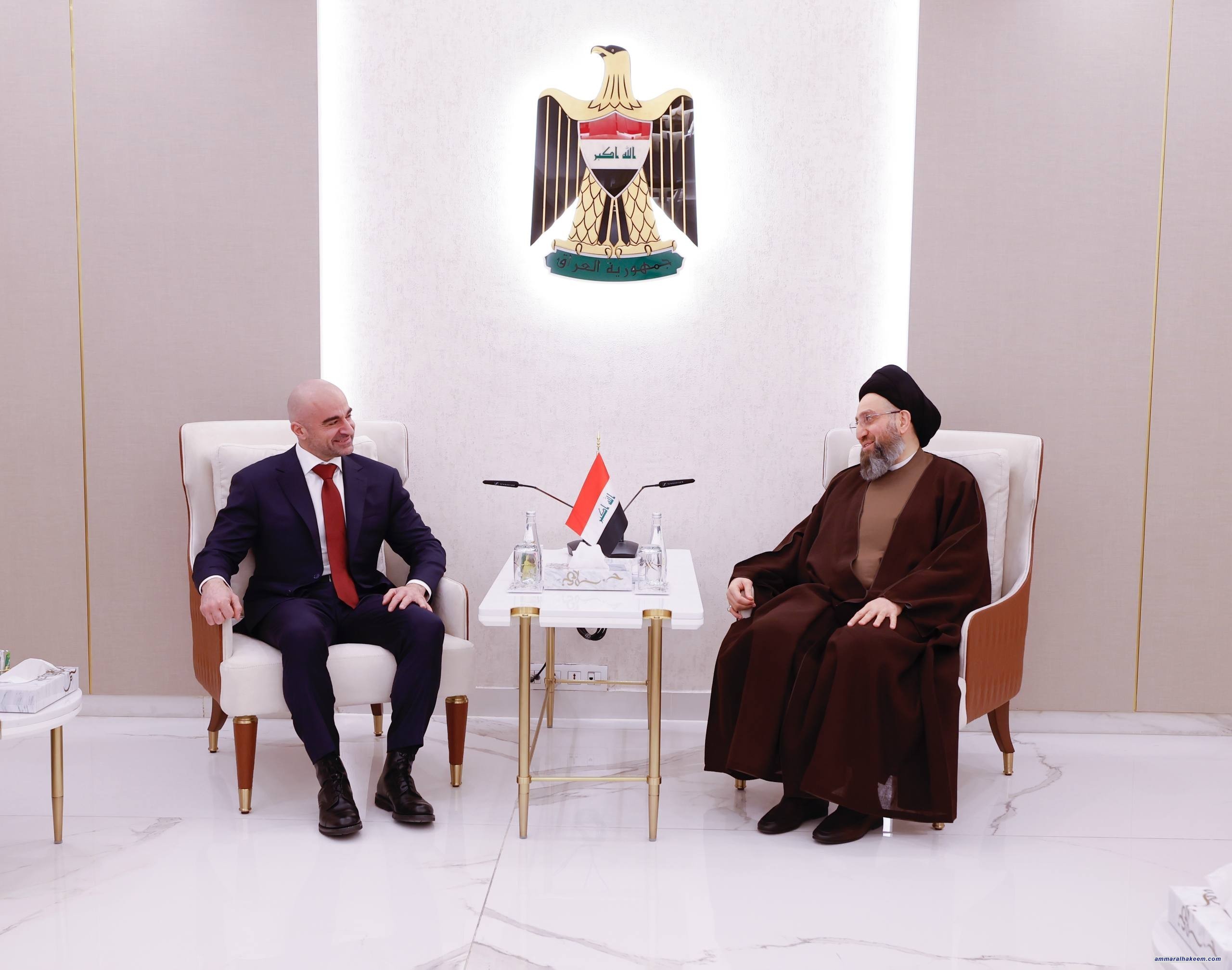Sayyid Al-Hakeem Receives Pafel Talabani Affirms Constitutional Timelines Adherence, National Stance Unity