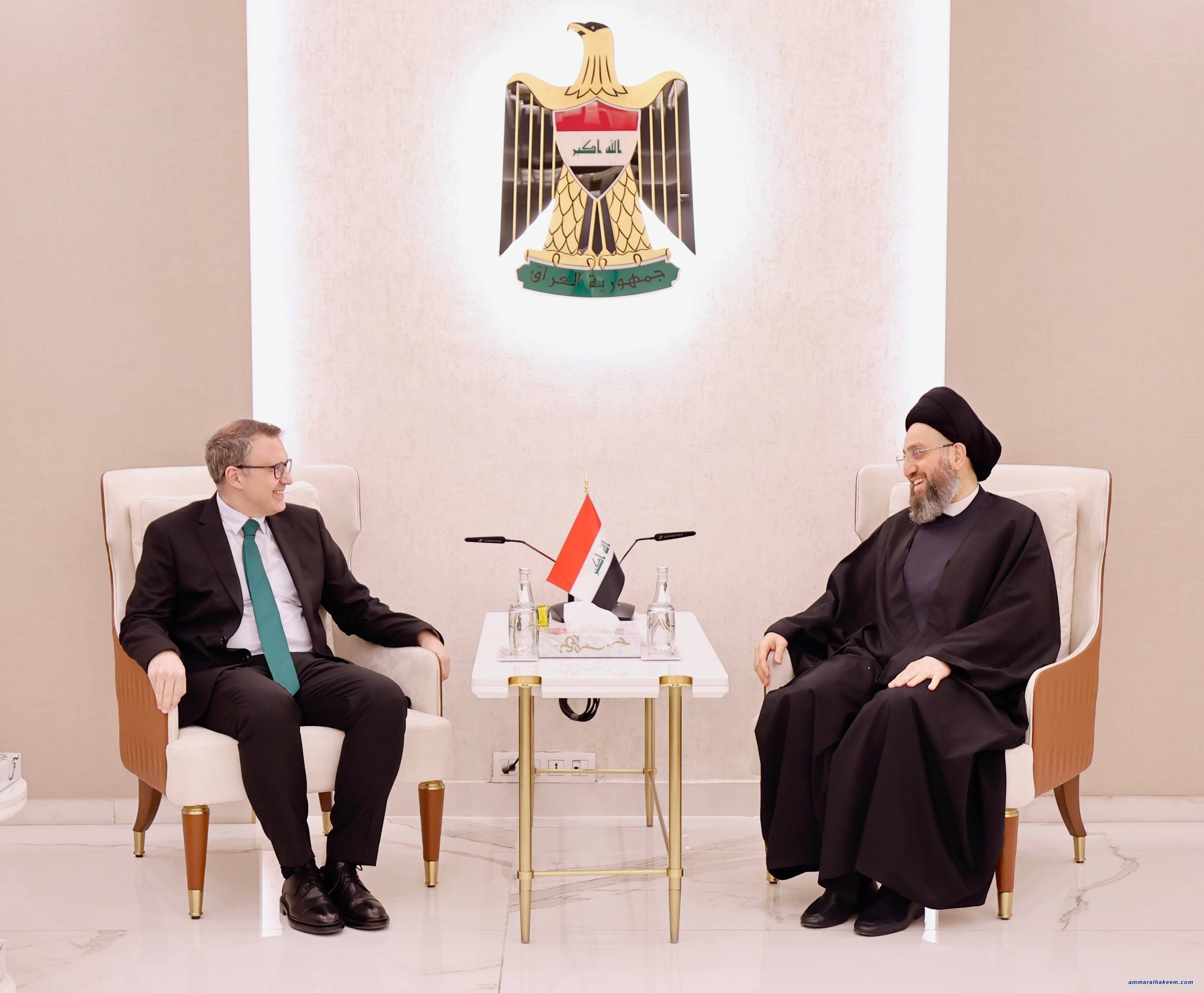 xSayyid Al-Hakeem Receives Turkish Ambassador, Discusses Bilateral Ties, Iraq Water Rights