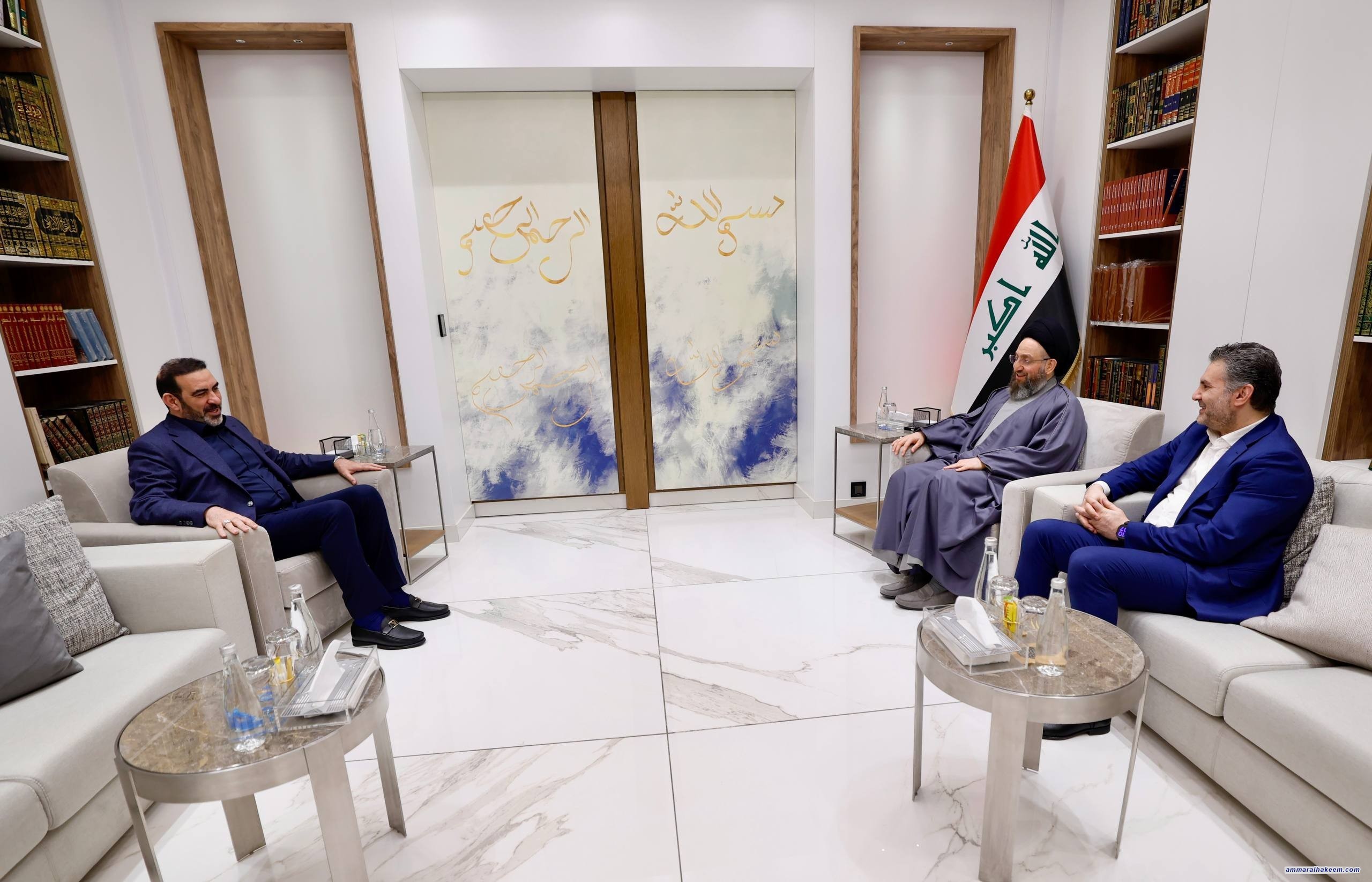 Sayyid Al-Hakeem discusses industrial sector state with Industry Minister, stresses stability preservation, promote balanced openness