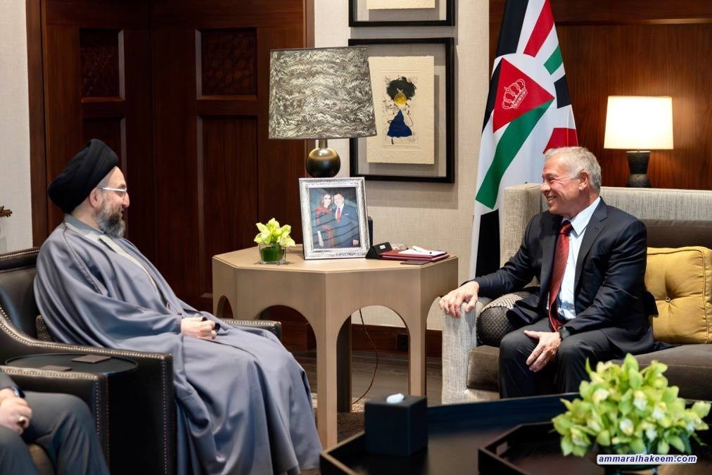 Sayyid Al-Hakeem Meets King Abdullah, Commends Jordan’s Palestinian Displacement Plans Firm Rejection
