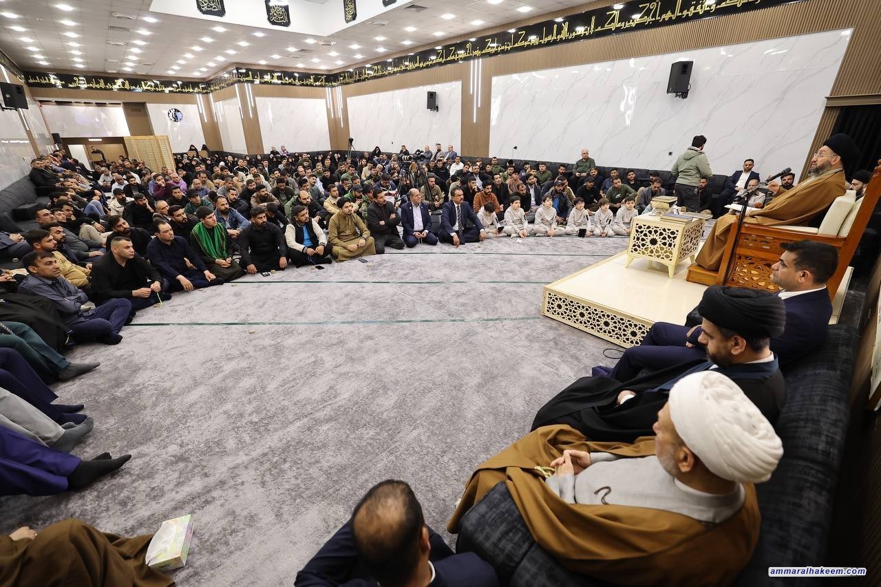 السيد الحكيم في محاضرته الرمضانية: "فضل الصلاة وأهمية المحافظة عليها"