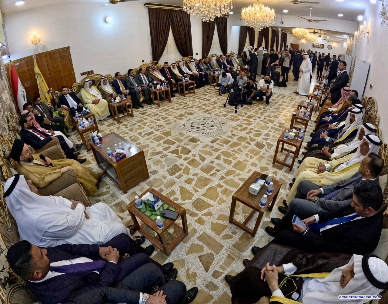 السيد الحكيم من مضيف النائب هيبت الحلبوسي: الاستقرار المستدام يبدأ من حسن الاختيار في الانتخابات