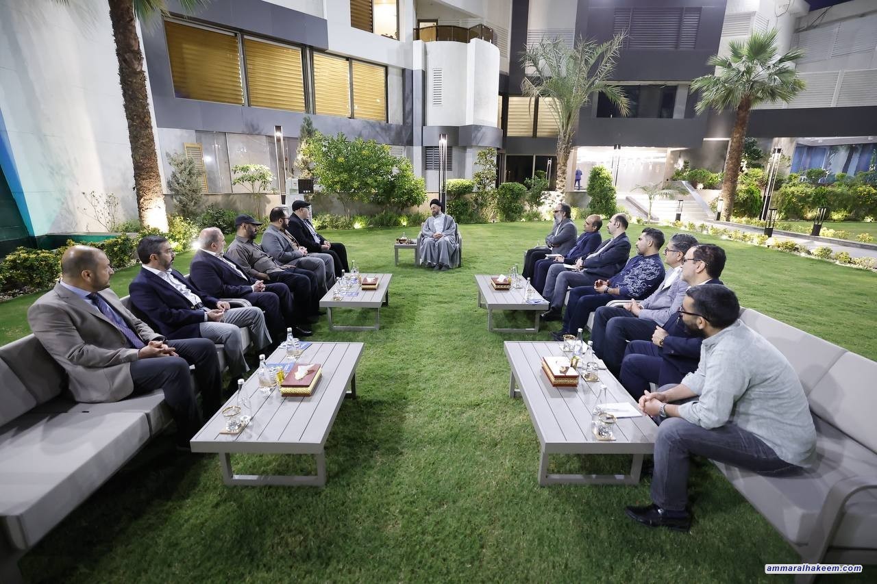 السيد الحكيم يؤكد من لقائه بوفد إعلامي إيراني: العراق يعيش استقرارًا غير مسبوق ويدعو لتحويله إلى حالة مستدامة