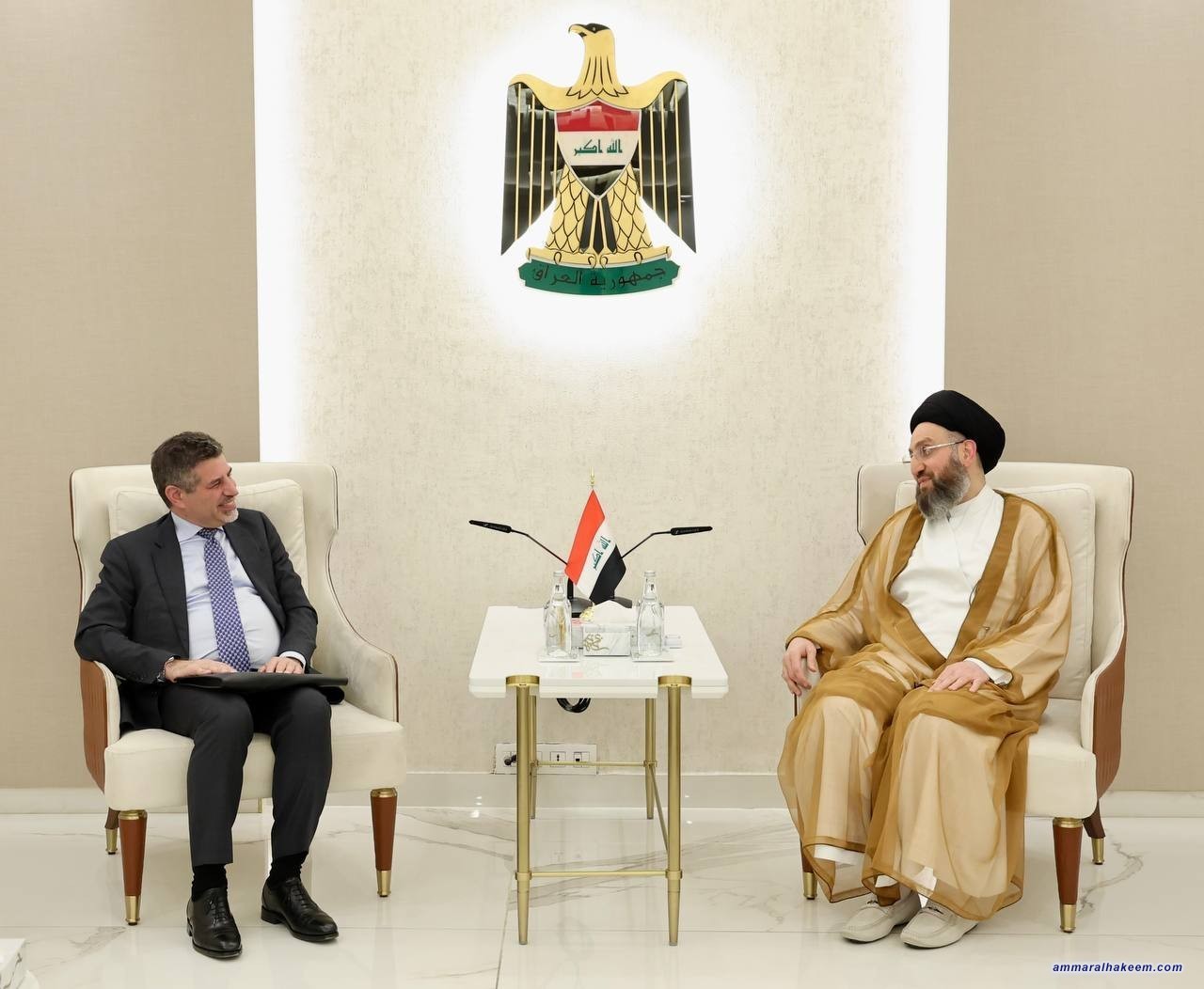 Sayyid Al-Hakeem Receives U.S. Chargé d’Affaires to Baghdad, Renews israeli Attacks on Iran Condemnation