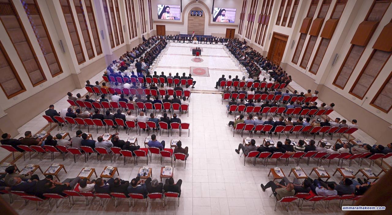 سەماحەتی حەكیم چاوی دەكەوێت بە كۆمەڵێك سەركردەكانی ڕەوتی حیكمە لە بەغدا باسی پێویستییەكانی مانگی موحەرەم و هەڵبژاردنەكانی داهاتوو كرا