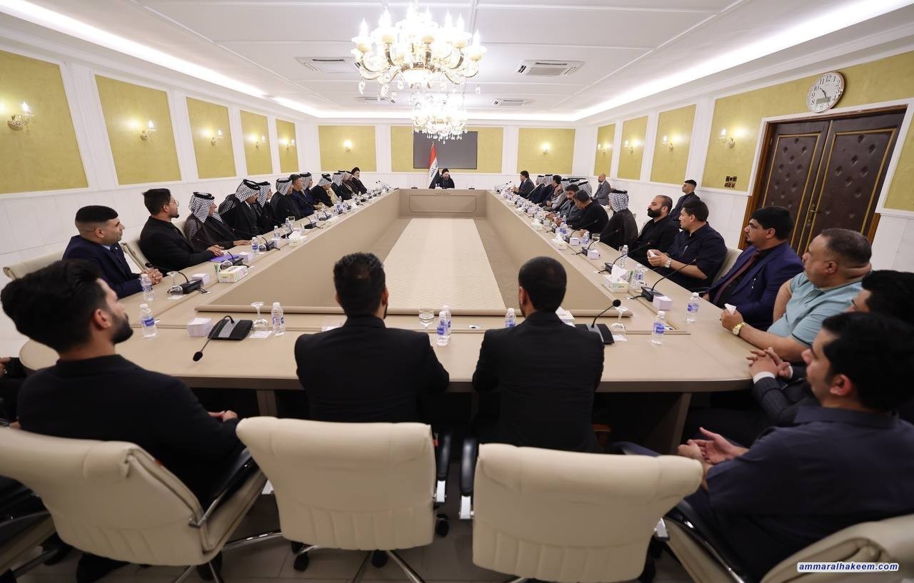 السيد الحكيم يلتقي شيوخ ووجهاء منطقة العباسية ويؤكد أهمية تقديم الخدمات وتعزيز المشاركة الواعية في الانتخابات