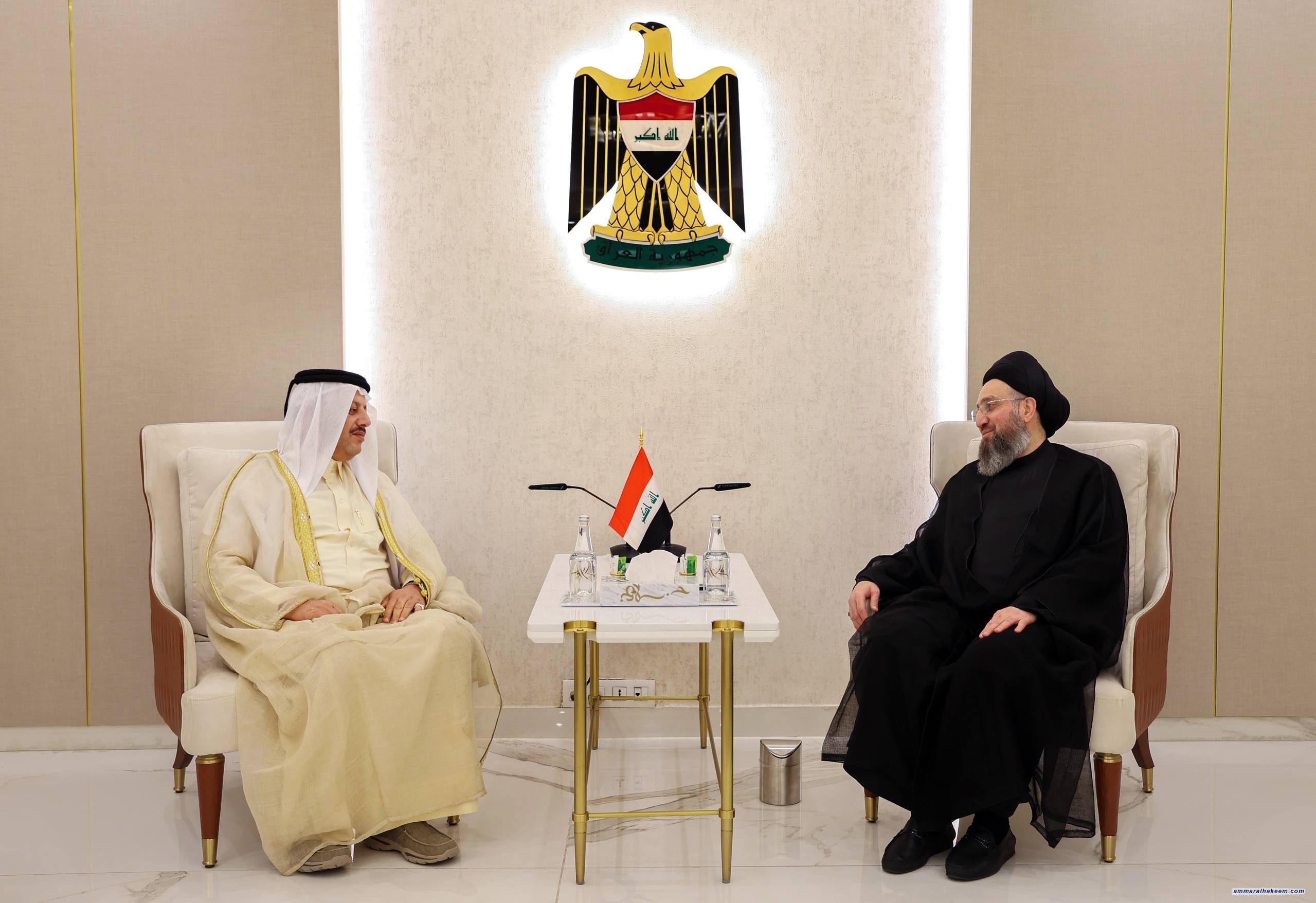 السيد الحكيم يستقبل الشيخ رافع المشهداني ويؤكد أهمية دور العشائر في حماية الاستقرار