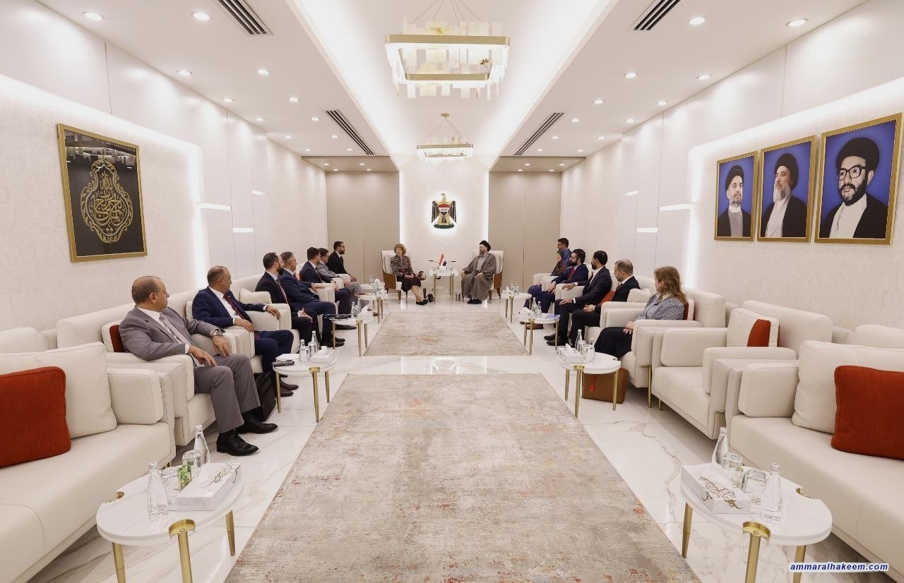 السيد الحكيم يدعو الشركات العالمية إلى شراكات اقتصادية مع العراق في القطاعات الإنتاجية