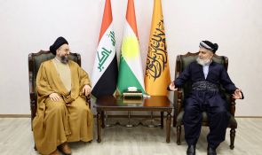 السيد الحكيم يلتقي الشيخ علي بابير: الانتخابات محطة تاريخية والتحدي القادم خدماتي يتطلب وحدة وطنية