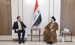 سەید حەكیم چاوی كەوت بە سەرۆكی جووڵەی نەوەی نوێ و گرنگی یەكڕیزی هێزە سیاسییەكان و تەواوكردنی شایستە دەستوورییەكانی دووپاتكردەوە