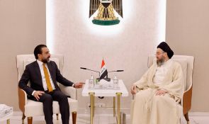 Sayyid AL-Hakeem Receives Mohammed Al-Halbousi to Discuss Iraq’s, Regional Political, Security Scene Updates