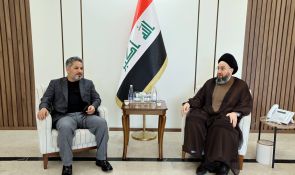 السيد الحكيم يلتقي شبل الزيدي ويؤكد على ضرورة تشكيل الحكومة ضمن التوقيتات الدستورية ودعم الحوار لاستقرار المنطقة
