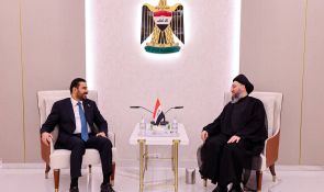 السيد الحكيم يستقبل رئيس الوزراء ويشدد على استثمار الأزمات لتحقيق الإصلاحات الجوهرية