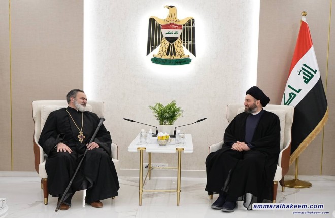 Sayyid Al-Hakeem receives Primate of Armenian Orthodox of Iraq, renews call to manage diversity
