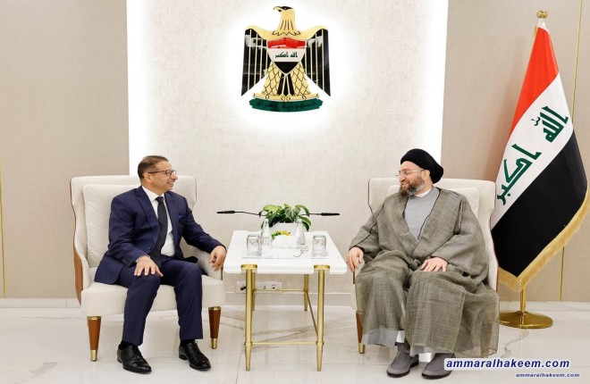 Sayyid Al-Hakeem meets head of Al-Tajamou’ Al-Madnani for Reform