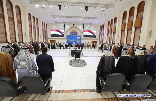السيد الحكيم يلتقي وجهاء النجادات الشمرية: العشائر عنصر قوة والانتخابات مدخل نحو الاستقرار المستدام وخدمة المواطن