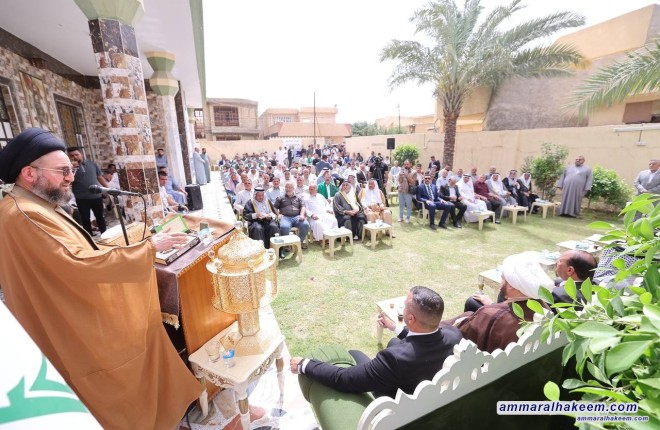سەماحەتی حەكیم لە قەزای دوجێل: خوێنی شەهیدان شكۆی دروست كرد و عێراقی ئەمرۆش لەقۆناغێكی سەقامگیری و بنیاتنان دەژێت