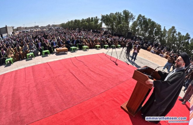 سەماحەتی حەكیم چاوی بە شێخ و پیاوە دیارەكانی بەسرە لەسەفوان دەكەوێت و دووپاتی كردەوە كە گرنگە بایەخ بە پارێزگاكە و پتەوكردنی یەكگرتنی بدرێت