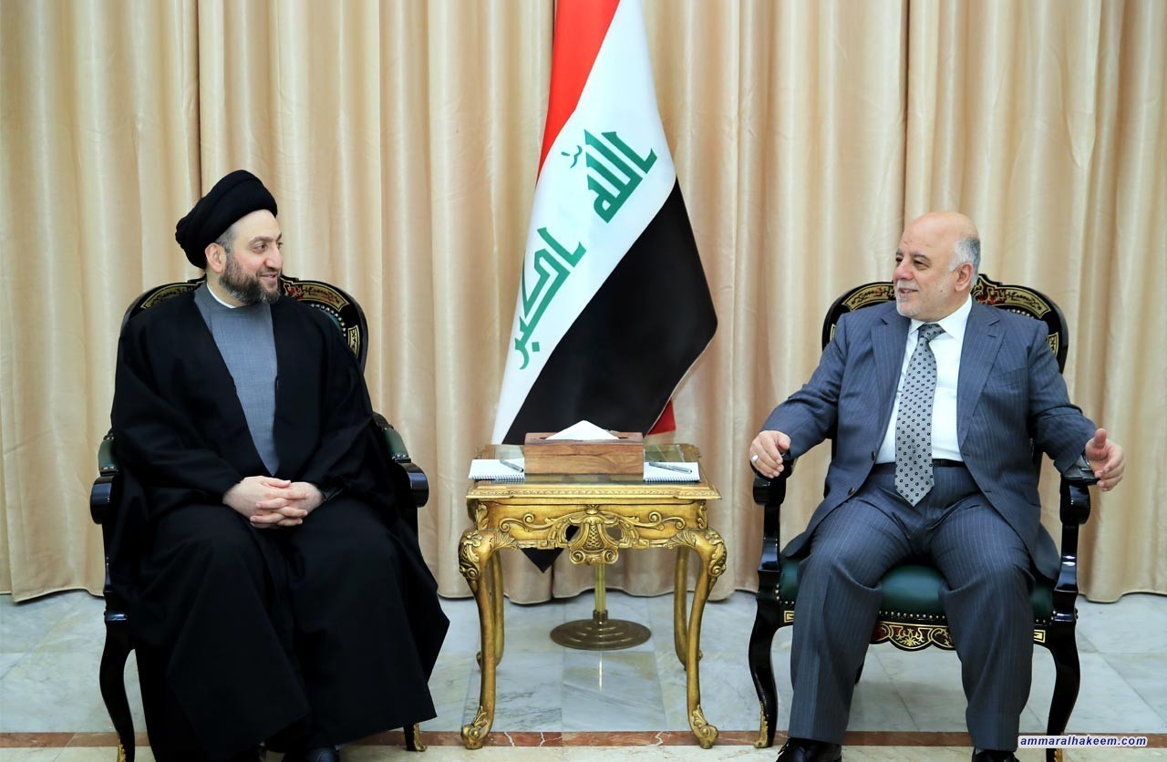 Sayyid Ammar al-Hakim meets Al-Abadi and stresses to respect sovereignty of Iraq as the main compass