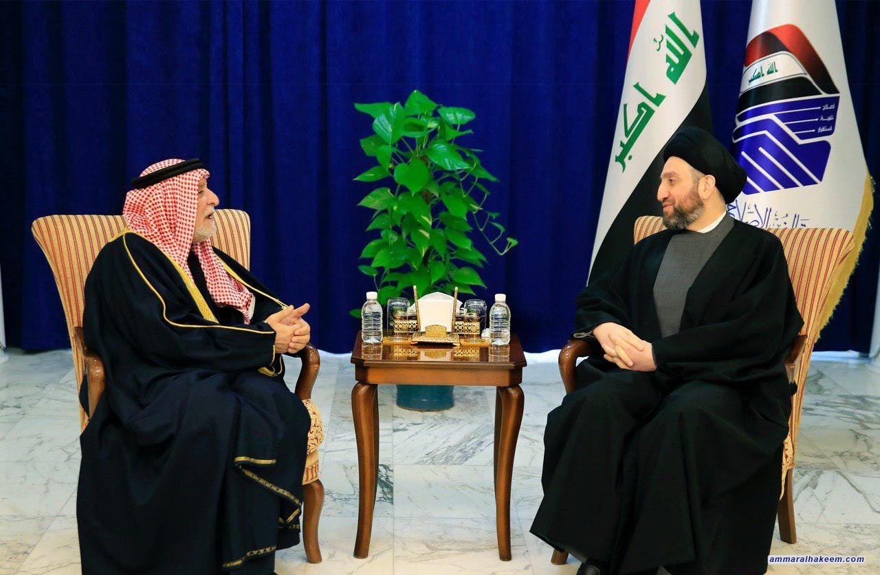 السيد عمار الحكيم يستقيل رئيس ديوان الوقف السني ويبحث معه مستجدات الوضع والتحديات التي تواجه العراق