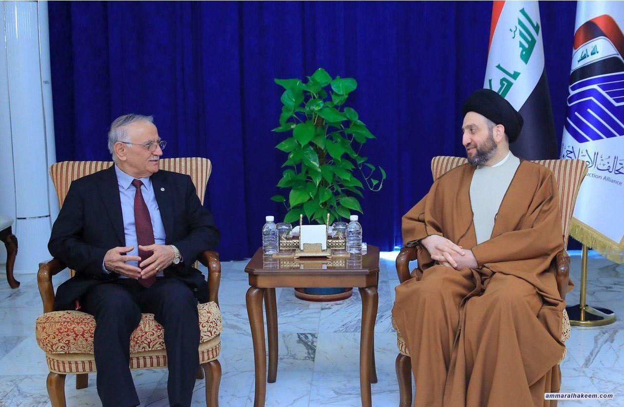 Sayyid Ammar al-Hakim receives Yonadam Kanna to discuss reconstruction of liberated cities and community harmony
