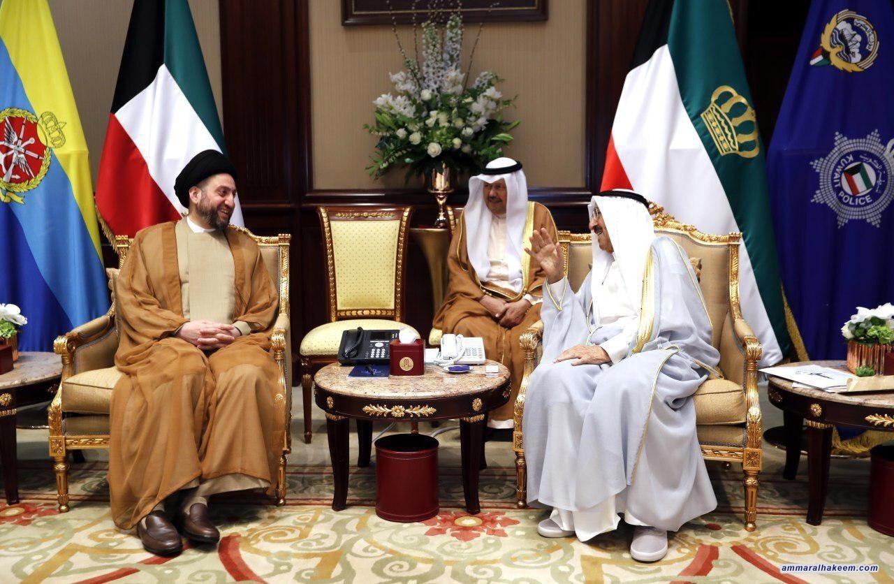 Sayyid Ammar al-Hakim visits Kuwait and meets the Amir of the country