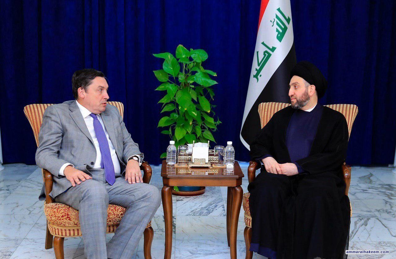 Sayyid Ammar Al-Hakim receives the British Ambassador to discuss developments of the political situation
