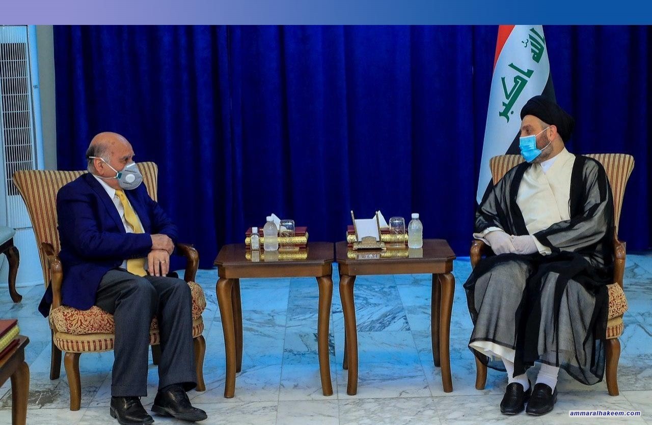 السيد عمار الحكيم يبحث مع وزير الخارجية العراقية الية الحفاظ على سياسية التوازن في علاقات العراق