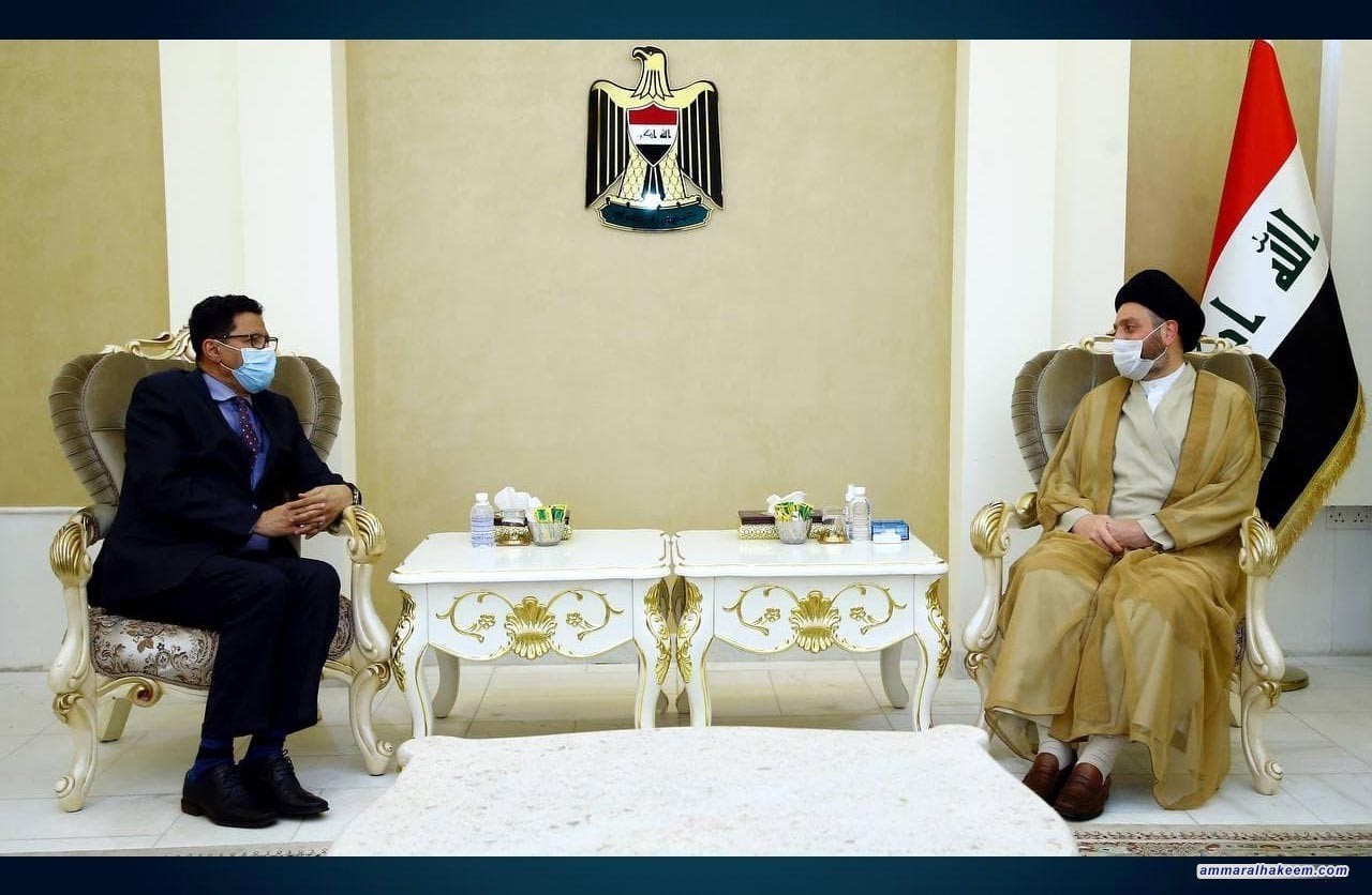 السيد عمار الحكيم يستقبل السفير الموريتاني في بغداد