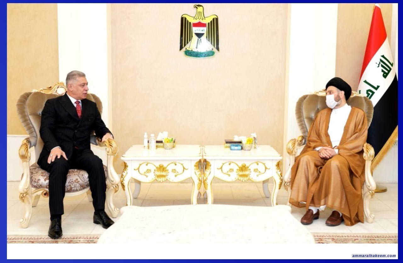 Sayyid Ammar Al-Hakeem discusses several Iraqi cases with house of representative’s member Arshad Al-Salihi