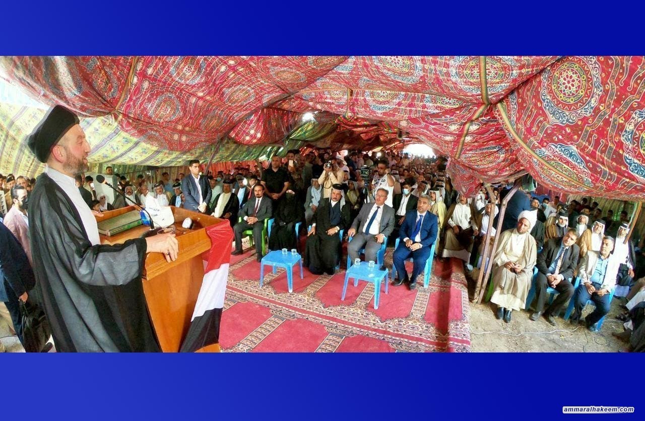 Sayyid Ammar Al-Hakeem visits Bani Uqba tribe in Wasit Province