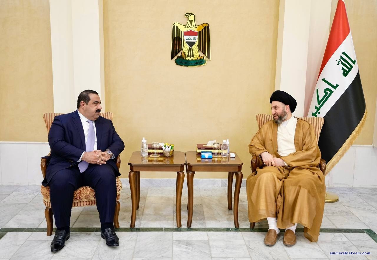 Sayyid Al-Hakeem discusses latest political situation developments, proposed initiatives with Al-Samarrai