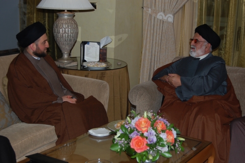 سماحة السيد عمار الحكيم يستقبل السيد هاني فحص