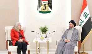 Sayyid Al-Hakeem meets US Ambassador, affirms Iraq will not be a passage or launch point to threaten neighbors’ security and stability
